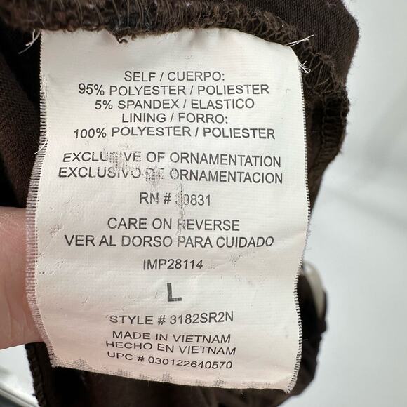 My Michelle Brown Boho Halter Dress WMNS L Knitted Empire Waist Open Back Mini - Picture 10 of 11